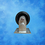 Lenkrolle starr 4" verzinkt