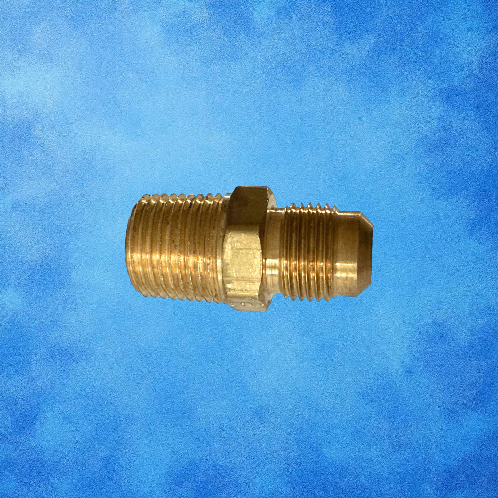 45° 1/2"ODT Bördelverschraubung auf 3/8"MPT Rohrverschraubung