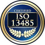 Logo der ISO-13485-Zertifizierung